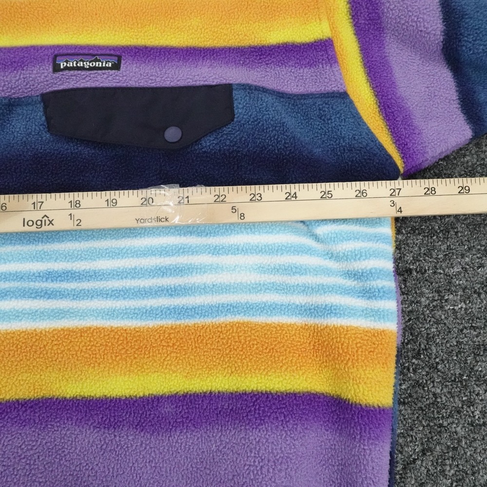Patagonia Synchilla Snap T Mens XXL Painted Fitz Stripe PZNV Fleece - Picture 10 of 16